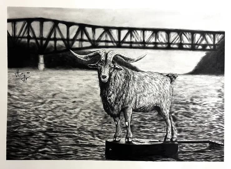 Hunter Flynn charcoal drawing 2